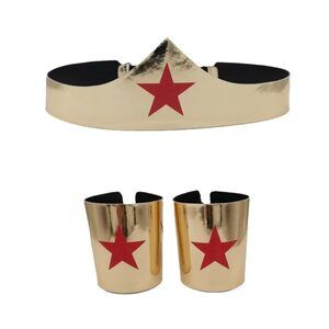7123 Of Wonder Star Gold Tiara, Of Wonder Cosplay Cuffs